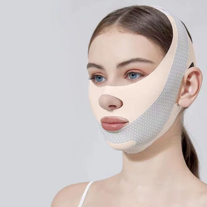 Adjustable Face Sculpting Sleep Mask Breathable Elastic V Line Shaping Mask Slimming Strap Skin Care Lifting Tightening Mask