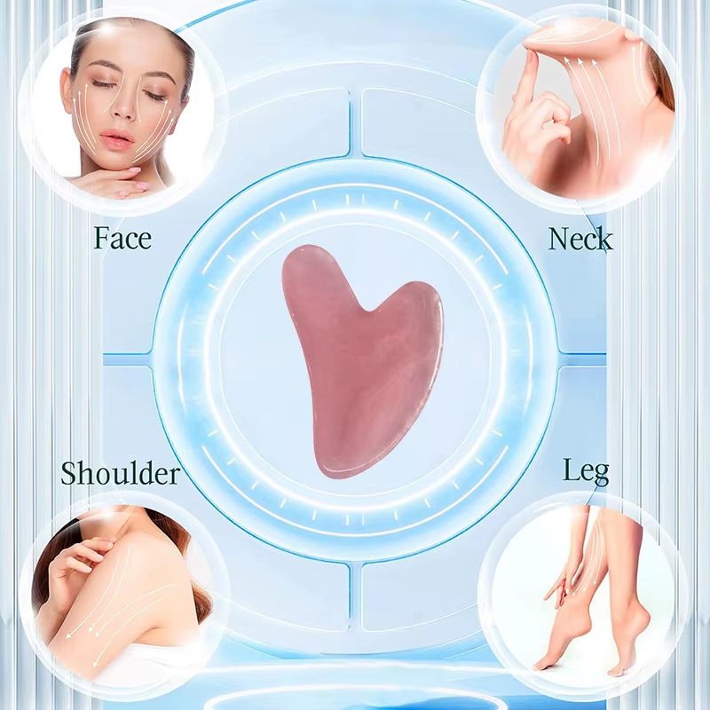 Gua Sha Scraping Massage Tool Natural Resin Guasha Tool Massage Tools Set for Face Back & Neck Release Reduce Muscle Pain