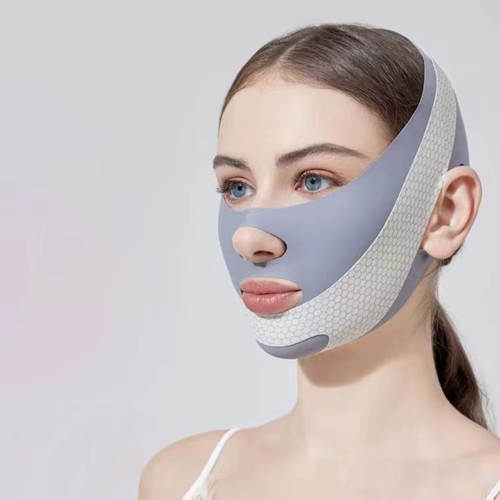 Adjustable Face Sculpting Sleep Mask Breathable Elastic V Line Shaping Mask Slimming Strap Skin Care Lifting Tightening Mask