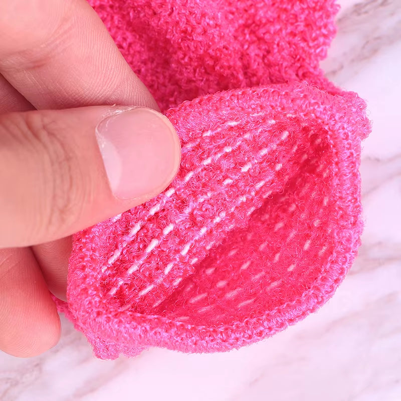 Gants de bain extensibles en éponge de massage corporel