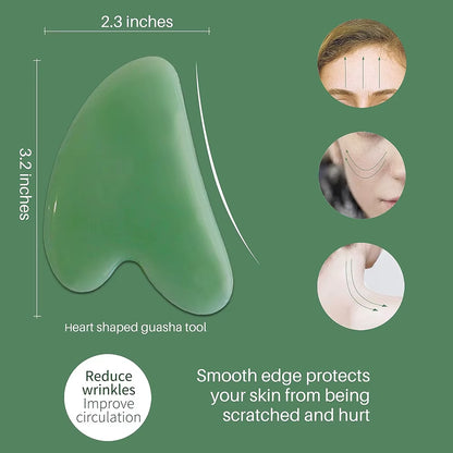 Gua Sha Scraping Massage Tool Natural Resin Guasha Tool Massage Tools Set for Face Back & Neck Release Reduce Muscle Pain