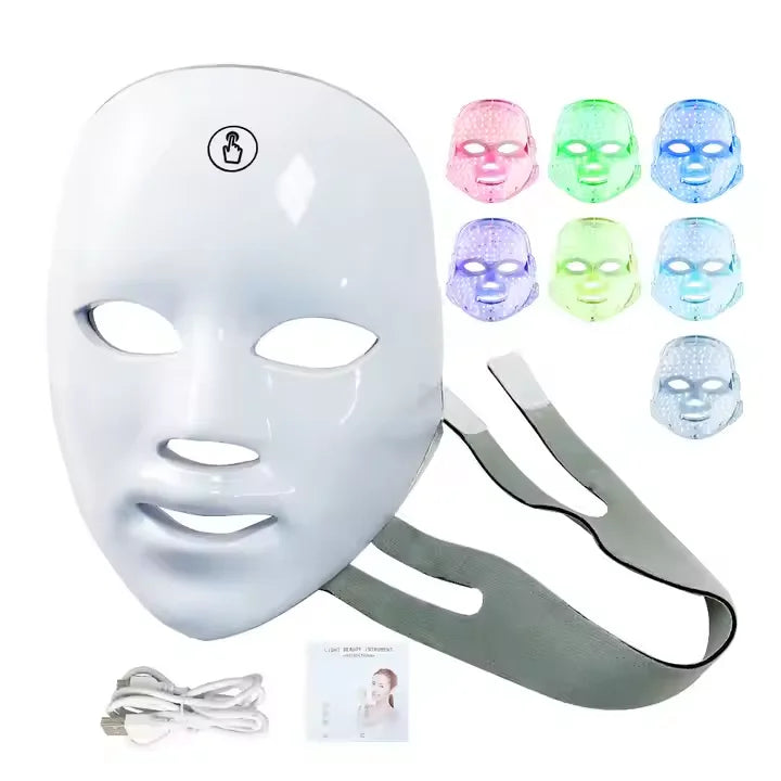 2025 New Style Beauty Tool Anti-Wrinkle Face Mask Beauty Light Touch Switch 7 Colors Face Mask Beauty