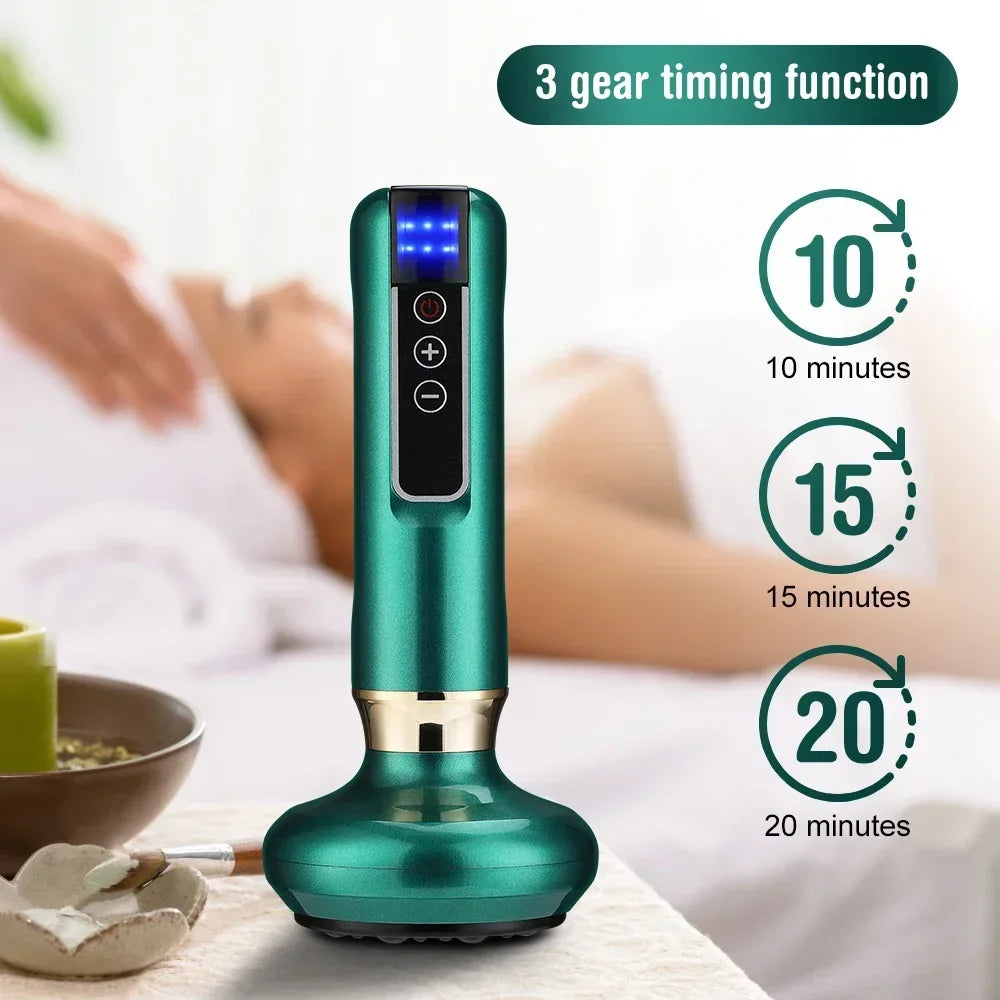 Masseur électrique tricolore Anti-Cellulite ventouse sous vide beauté santé grattage chaleur infrarouge minceur 