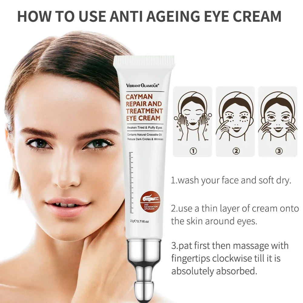 Crème pour les yeux au collagène peptide, Anti-rides, Anti-âge, élimine les cernes, soin des yeux contre les poches et les poches, hydrate la crème de soin pour les yeux