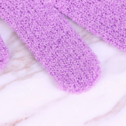 Gants de bain extensibles en éponge de massage corporel